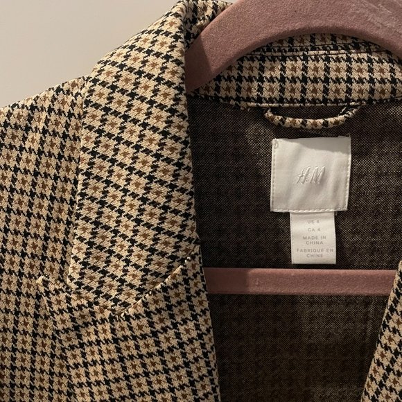 H&M Houndstooth Blazer (Size 4) - Picture 3 of 3